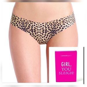 🆕 COMMANDO Girl, You Sleigh Gift Boxed Thong Underwear M/L NWT